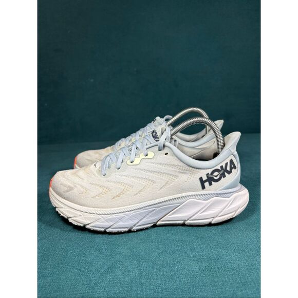 Hoka Shoes - Hoka Arahi 6 Running Shoes Women’s Size 7.5 Blue White Stability Sneakers